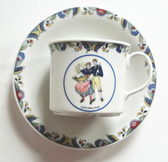 ロールストランド カップアンドソーサー 民族衣装